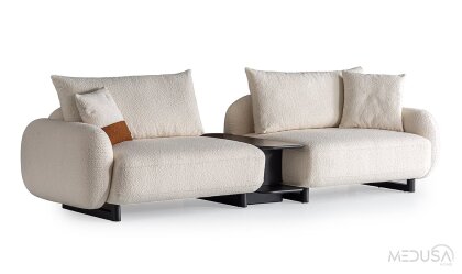 Medusa Home Mobilya - Klein Sehpalı Üçlü Koltuk