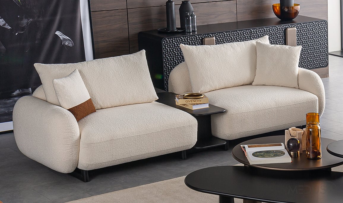 Medusa Home Mobilya - Klein Sehpalı Üçlü Koltuk