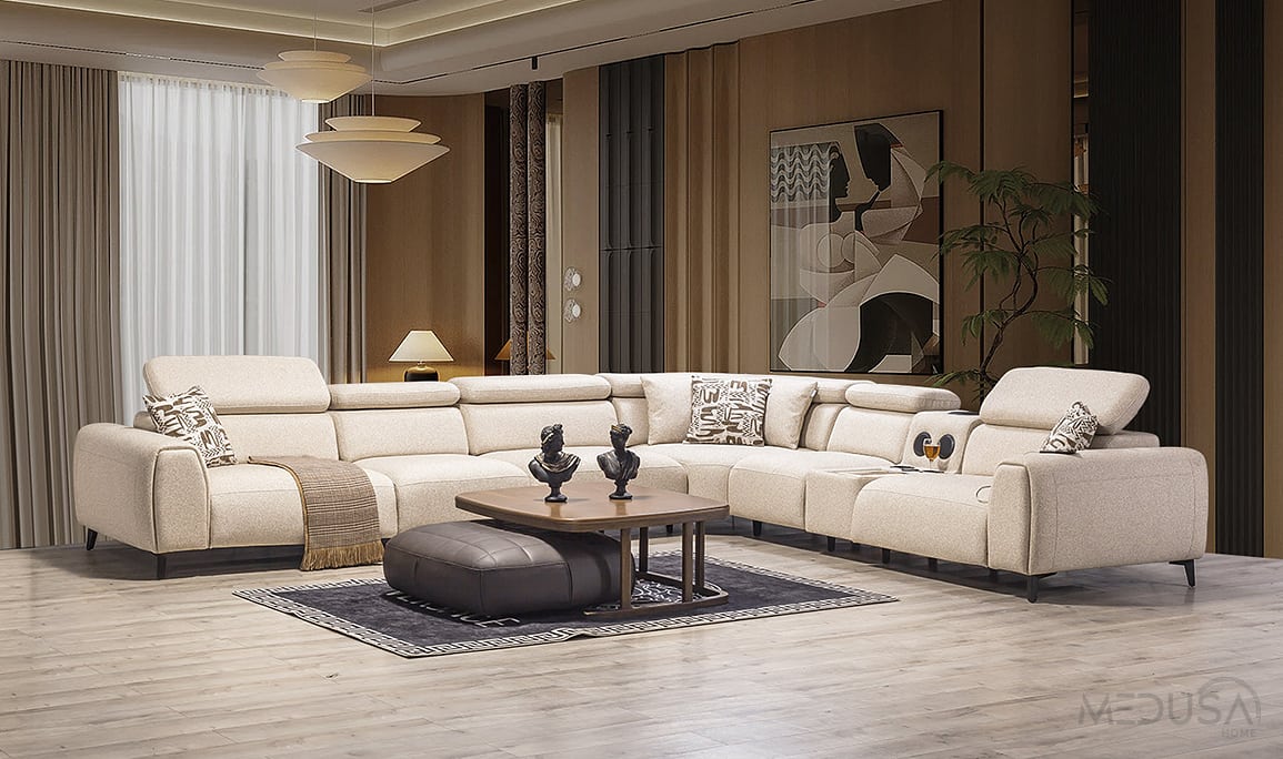 Medusa Home Mobilya - Kristal Medium Köşe Takımı