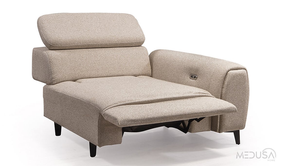 Medusa Home Mobilya - Kristal Motorlu Üçlü Koltuk