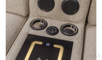 Medusa Home Mobilya - Kristal Ses Sistemli ve Motorlu Dörtlü Koltuk