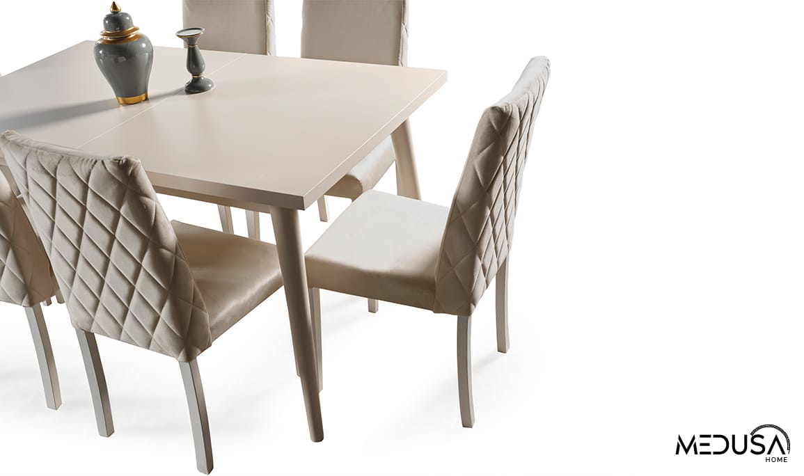 Medusa Home Mobilya - Kristal Yemek Masası
