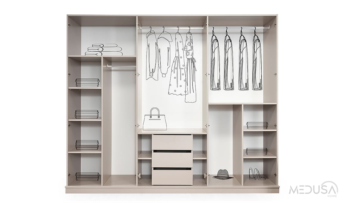 Medusa Home Mobilya - Kumsal 6 Kapılı Yatak Odası