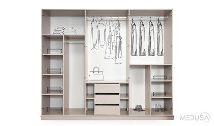 Medusa Home Mobilya - Kumsal 6 Kapılı Yatak Odası