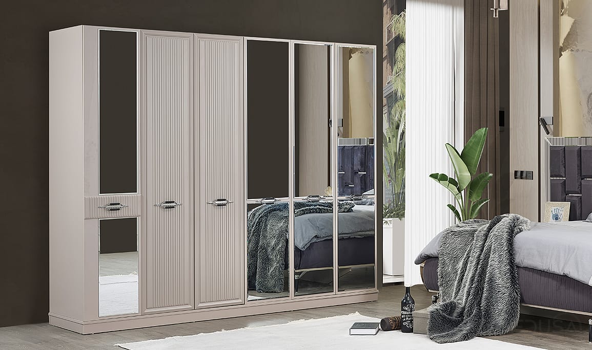 Medusa Home Mobilya - Kumsal 6 Kapılı Yatak Odası