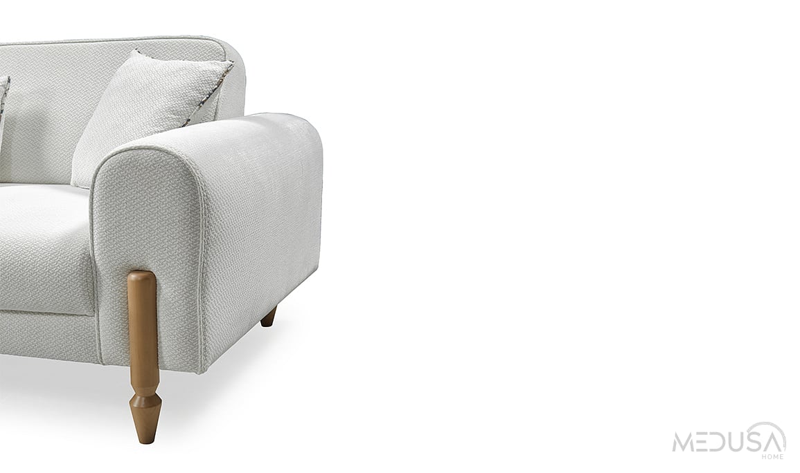 Medusa Home Mobilya - Kuvars Üçlü Koltuk