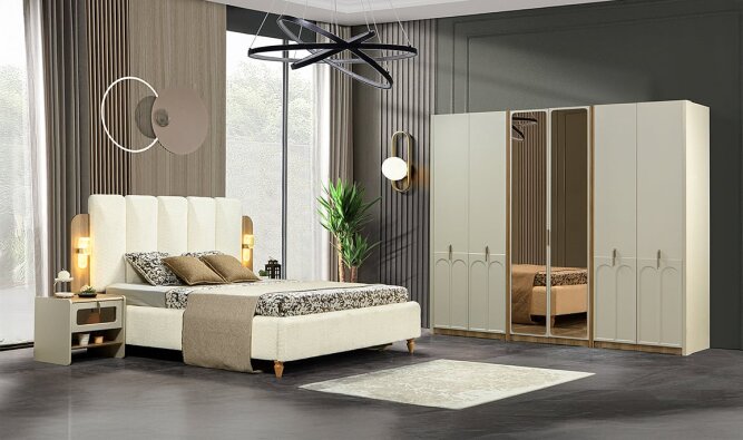 Medusa Home Mobilya - Kuvars Yatak Odası - Modern Yatak Odası