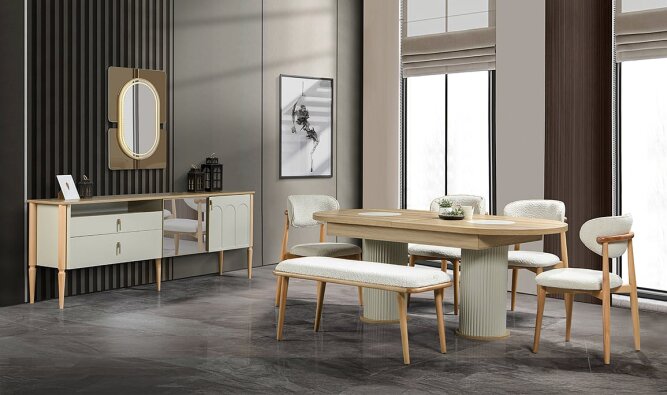Medusa Home Mobilya - Kuvars Yemek Odası - Modern Yemek Odaları
