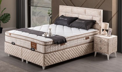Medusa Home Mobilya - Labella Set Baza Başlık Yatak - Baza Başlık Yatak Seti Medusa Home Mobilya - Labella Set Baza Başlık Yatak - Baza Başlık Yatak Seti