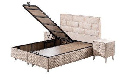 Medusa Home Mobilya - Labella Set Baza Başlık Yatak