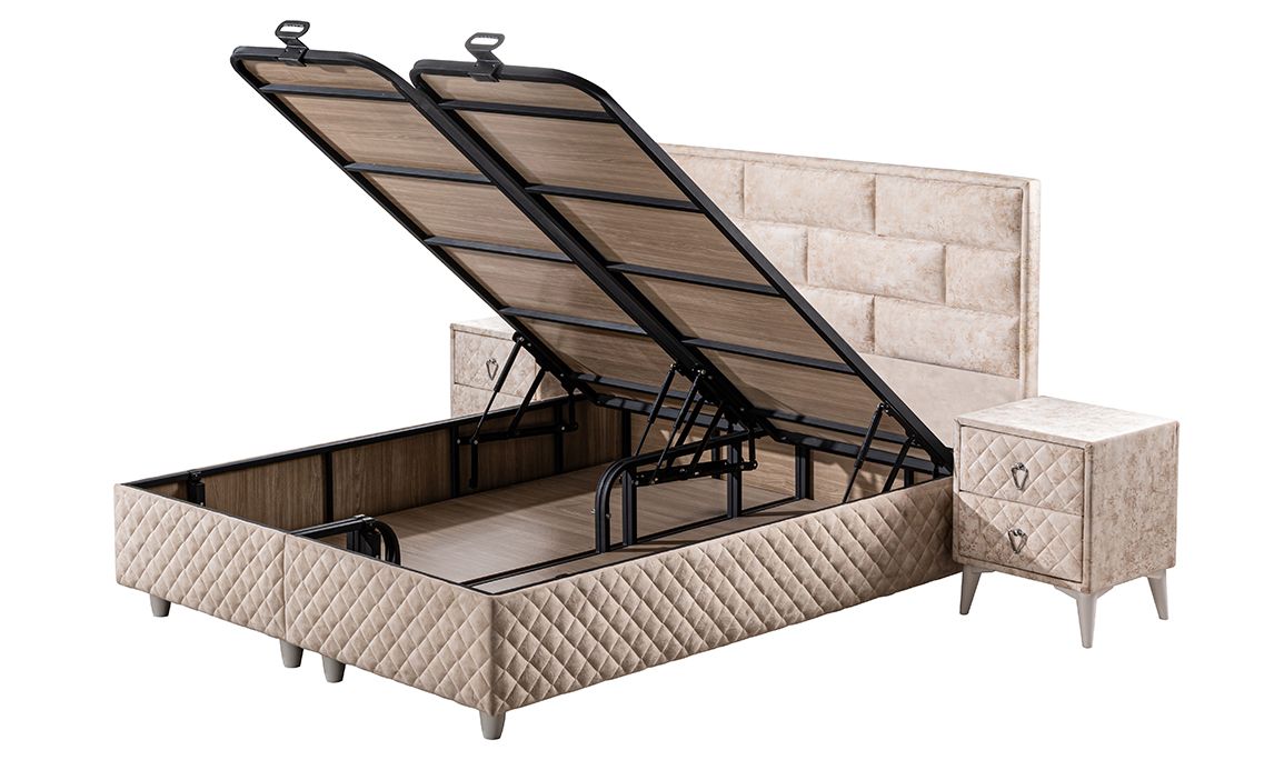Medusa Home Mobilya - Labella Set Baza Başlık Yatak