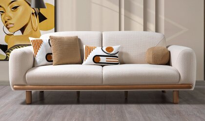 Medusa Home - Lagos Bohem Beyaz Üçlü Koltuk Medusa Home - Lagos Bohem Beyaz Üçlü Koltuk