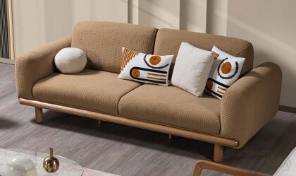 Medusa Home - Lagos Bohem Kahve Üçlü Koltuk Medusa Home - Lagos Bohem Kahve Üçlü Koltuk