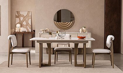 Medusa Home Mobilya - Lana Seramik Yemek Masası