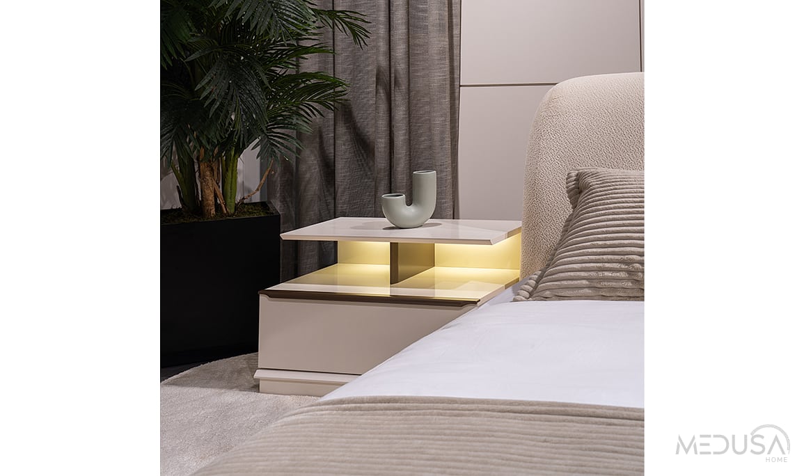 Medusa Home Mobilya - Latte Komodin