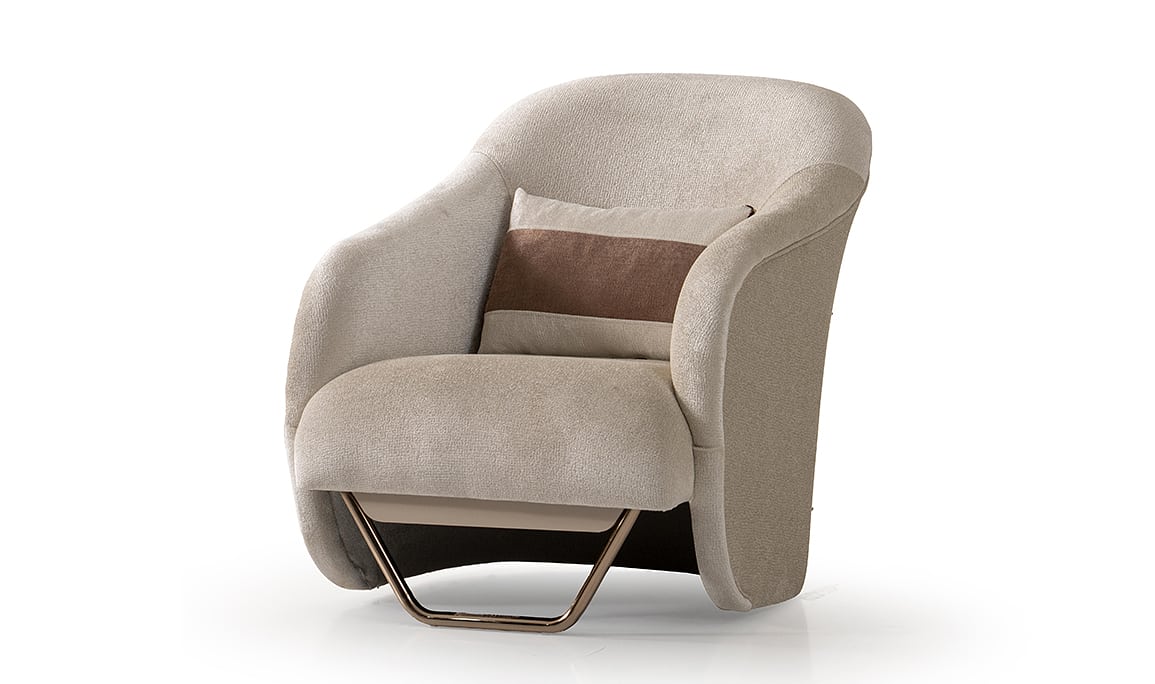 Medusa Home Mobilya - Latte Luxury Berjer