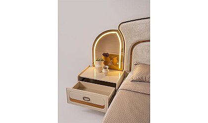 Medusa Home Mobilya - Latte Luxury Karyola