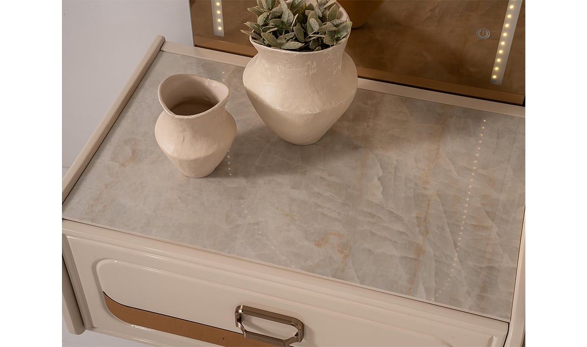 Medusa Home Mobilya - Latte Luxury Karyola