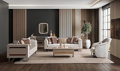 Medusa Home Mobilya - Latte Luxury Koltuk Takımı