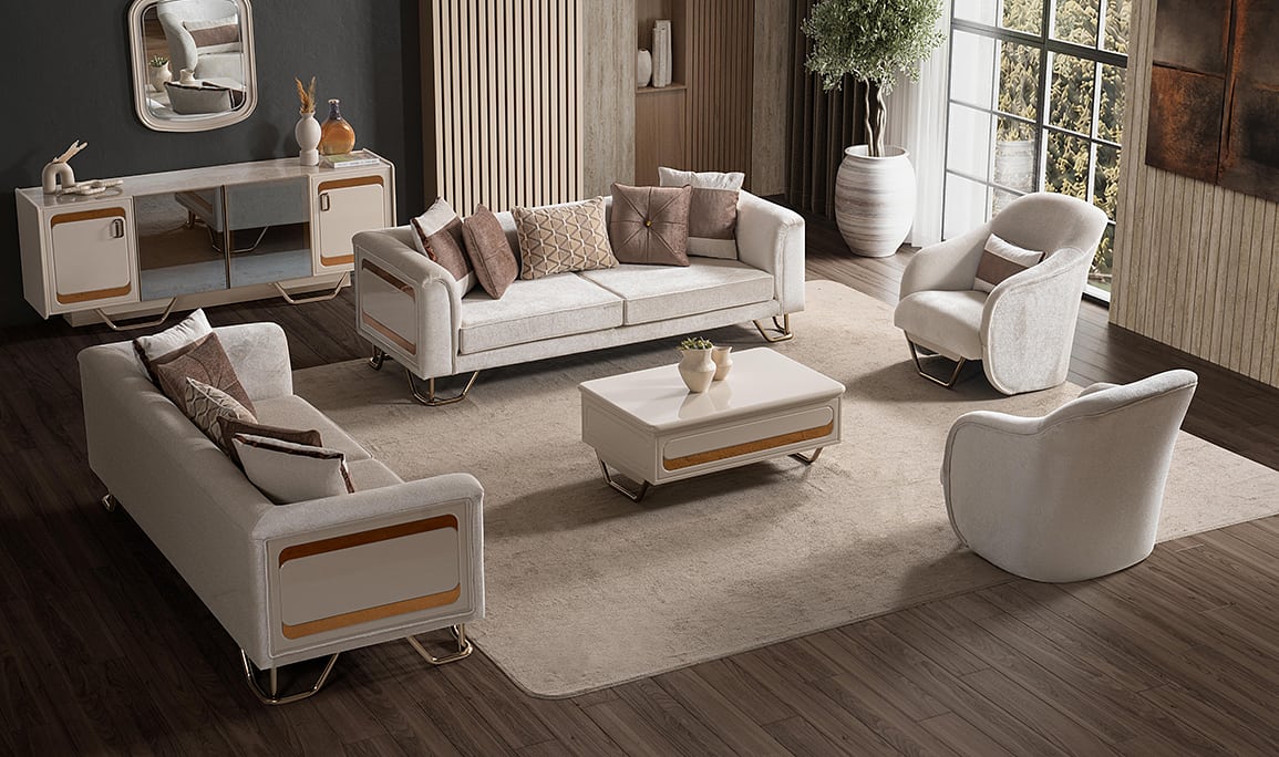 Medusa Home Mobilya - Latte Luxury Koltuk Takımı