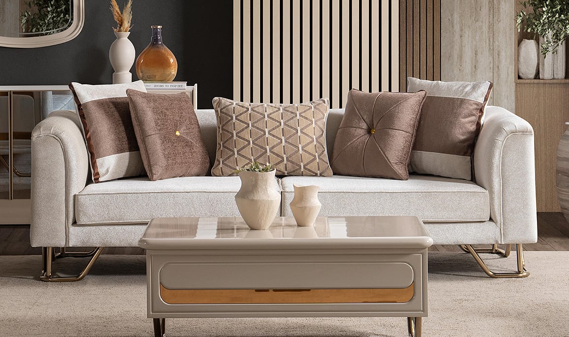 Medusa Home Mobilya - Latte Luxury Koltuk Takımı