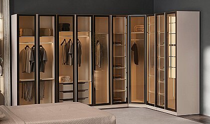 Medusa Home Mobilya - Latte Luxury Köşe Gardırop