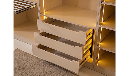 Medusa Home Mobilya - Latte Luxury Köşe Gardırop