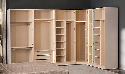 Medusa Home Mobilya - Latte Luxury Köşe Yatak Odası