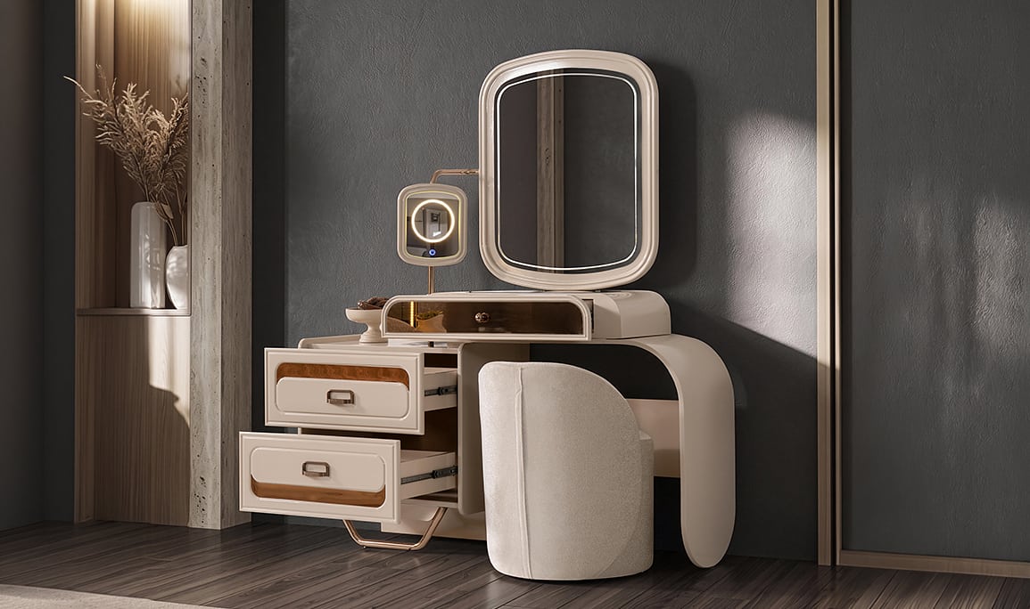 Medusa Home Mobilya - Latte Luxury Köşe Yatak Odası