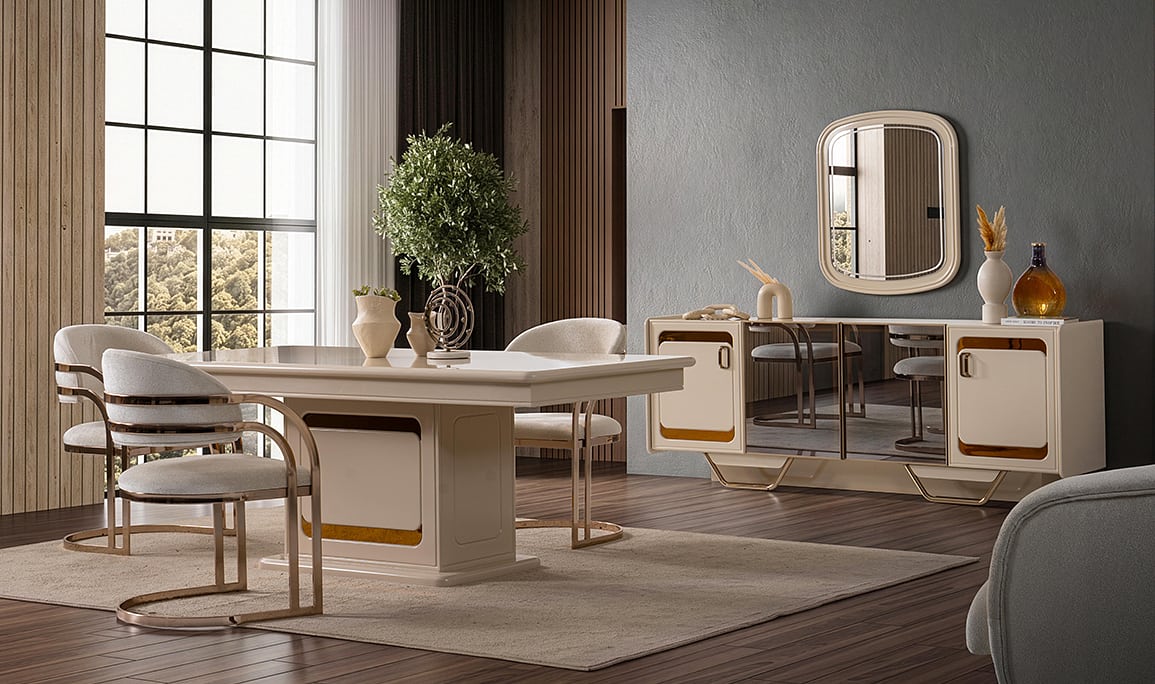 Medusa Home Mobilya - Latte Luxury Yemek Odası