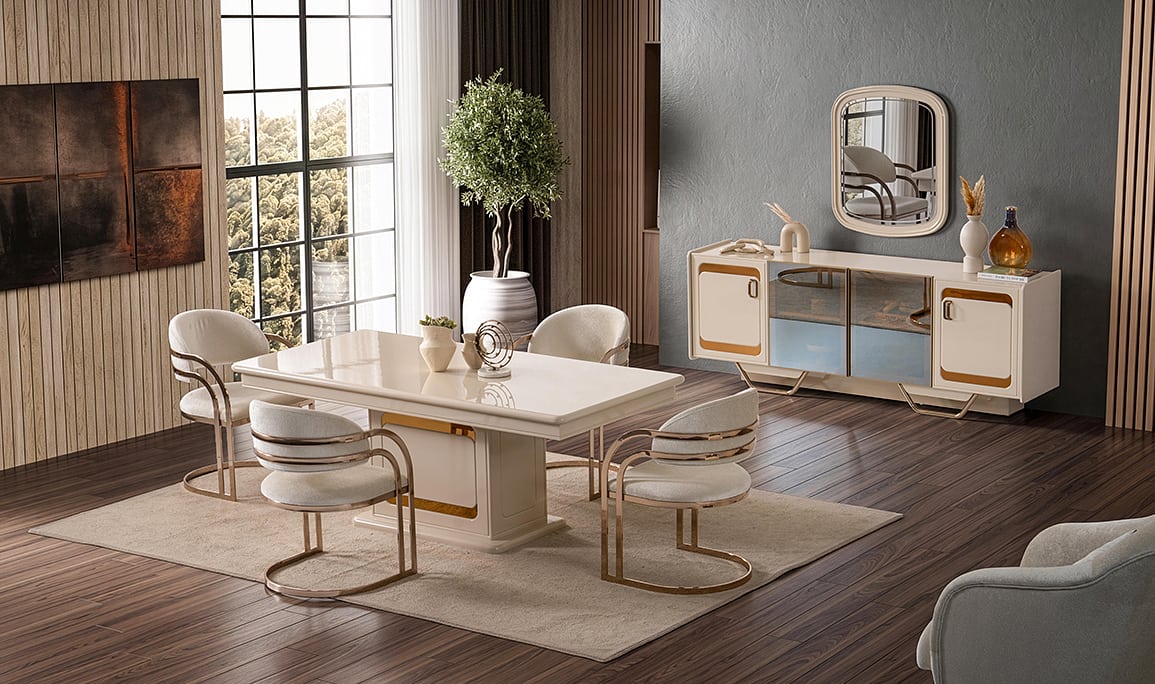 Medusa Home Mobilya - Latte Luxury Yemek Odası