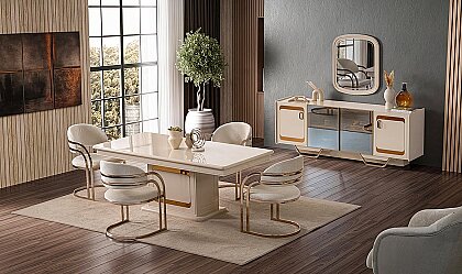 Medusa Home Mobilya - Latte Luxury Yemek Odası