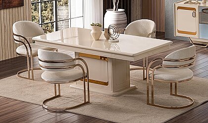 Medusa Home Mobilya - Latte Luxury Yemek Odası