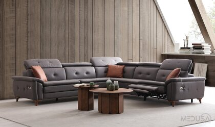 Medusa Home Mobilya - Lazio Antrasit Köşe Takımı