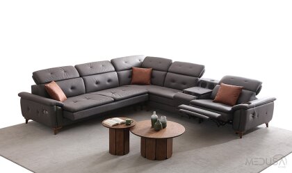 Medusa Home Mobilya - Lazio Antrasit Köşe Takımı