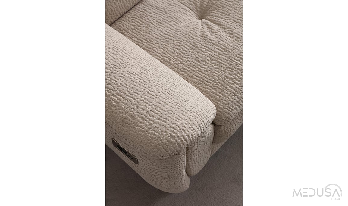 Medusa Home Mobilya - Lazio Krem Köşe Takımı
