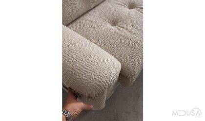 Medusa Home Mobilya - Lazio Krem Köşe Takımı