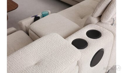 Medusa Home Mobilya - Lazio Krem Köşe Takımı