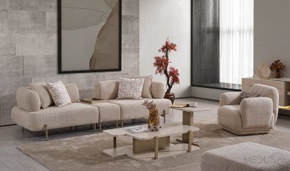 Medusa Home Mobilya - Lebon Dörtlü Koltuk