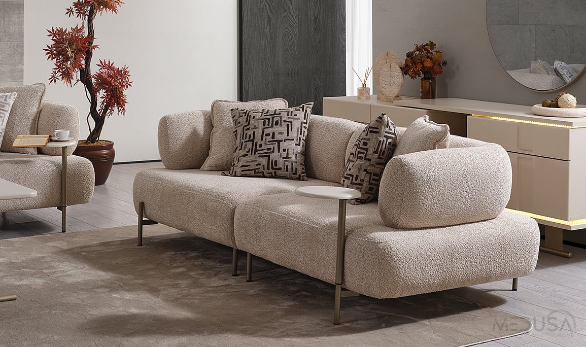 Medusa Home Mobilya - Lebon Üçlü Koltuk