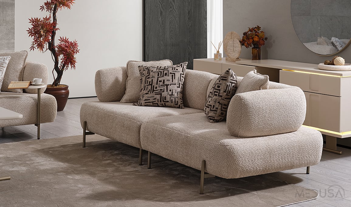 Medusa Home Mobilya - Lebon Üçlü Koltuk