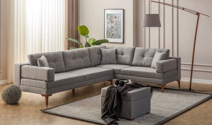 Medusa Home Mobilya - Lego Maksi Gri Üçlü Koltuk