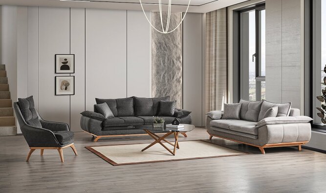 Medusa Home Mobilya - Leon Koltuk Takımı - Modern Koltuk Takımları