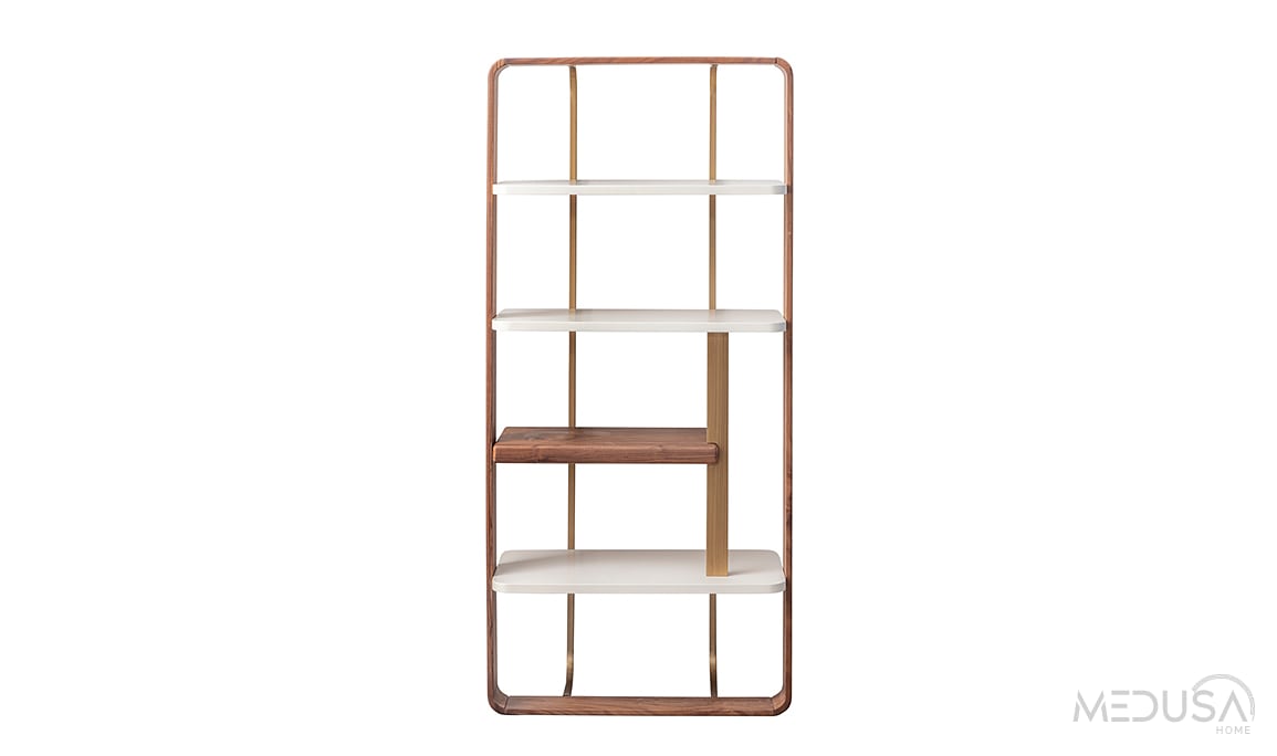 Medusa Home Mobilya - Leona Ceviz Kitaplık