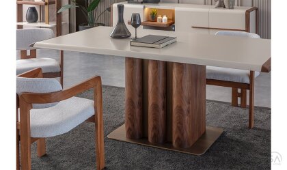 Medusa Home Mobilya - Leona Ceviz Yemek Masası