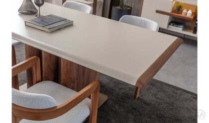 Medusa Home Mobilya - Leona Ceviz Yemek Masası