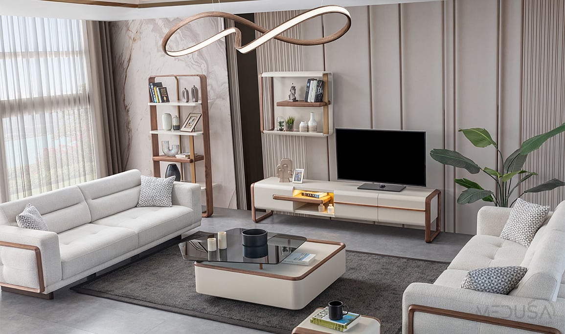 Medusa Home Mobilya - Leona Ceviz Yemek Odası