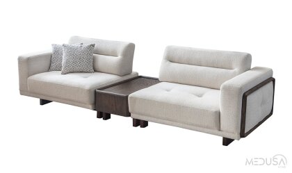 Medusa Home Mobilya - Leona Meşe Koltuk Takımı