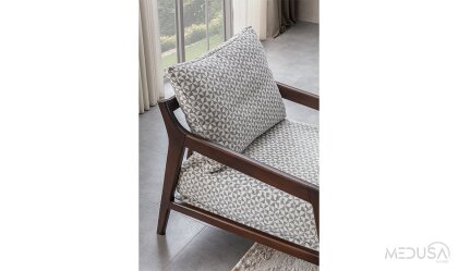 Medusa Home Mobilya - Leona Meşe Koltuk Takımı