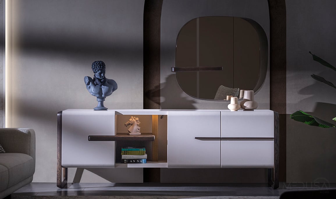 Medusa Home Mobilya - Leona Meşe Konsol Medusa Home Mobilya - Leona Meşe Konsol